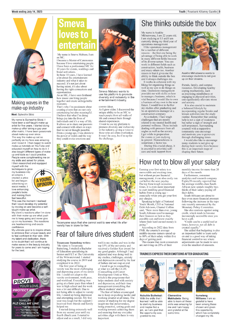Rosebank Killarney Gazette 14 July 2023 page 9