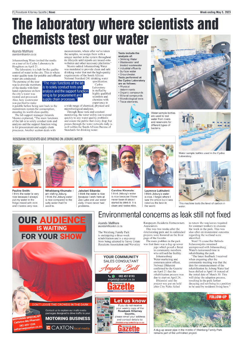 Rosebank Killarney Gazette 5 May 2023 page 2