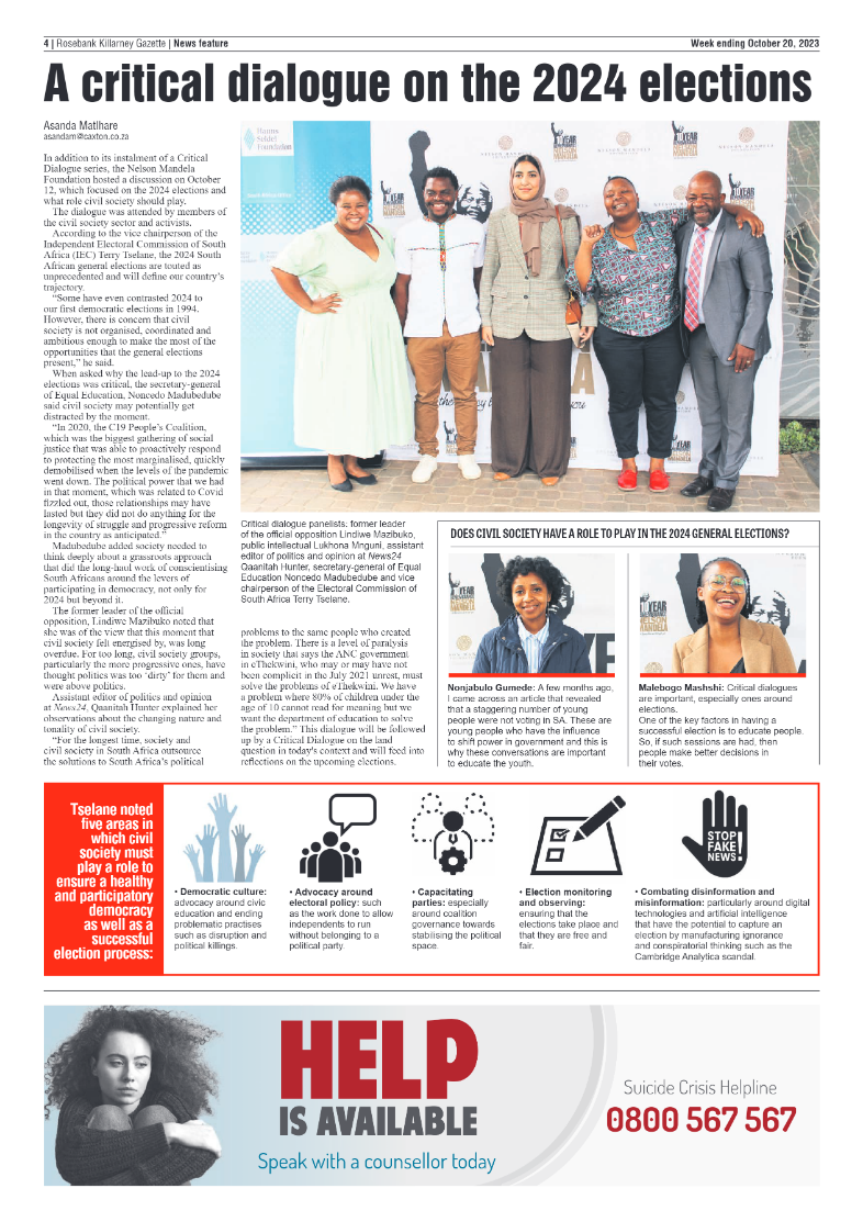 Rosebank Killarney Gazette 3 March 2018 page 4