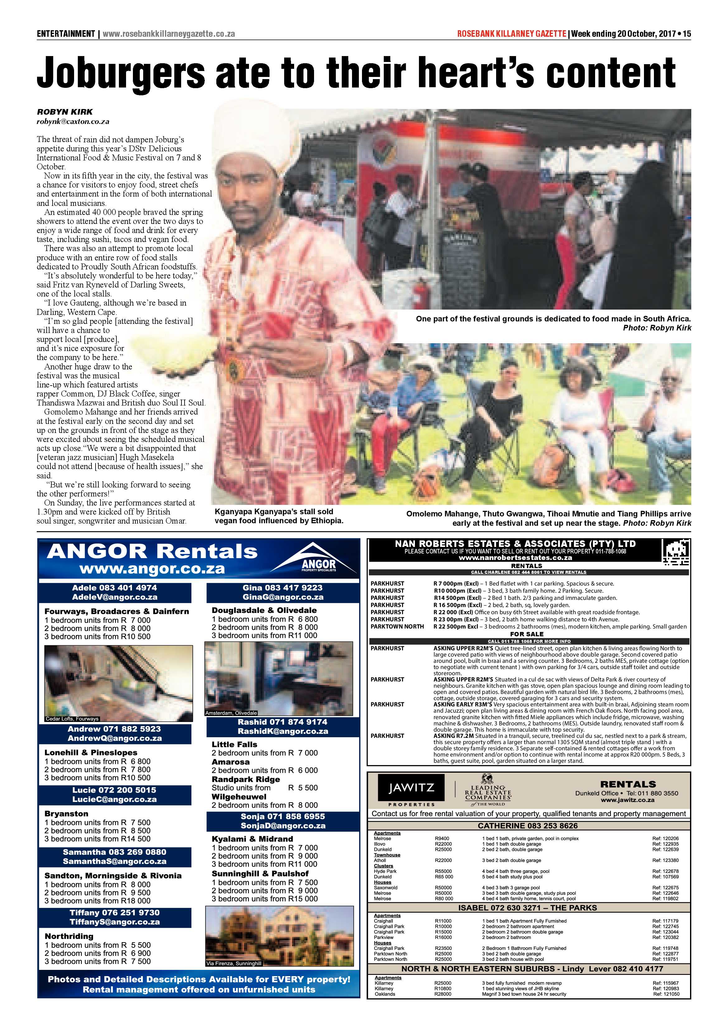 Rosebank Killarney Gazette – 20 October 2017 page 15
