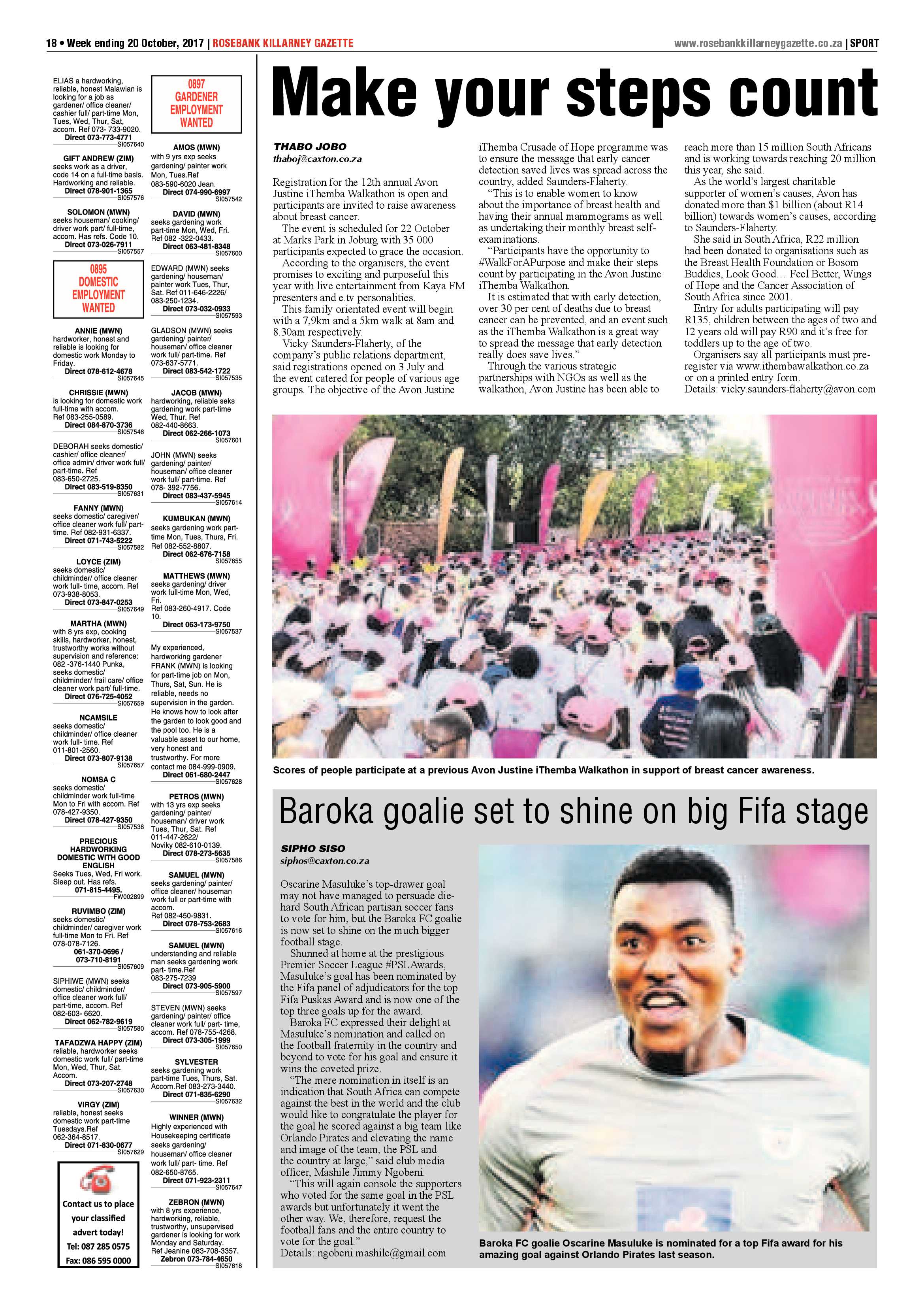 Rosebank Killarney Gazette – 20 October 2017 page 18