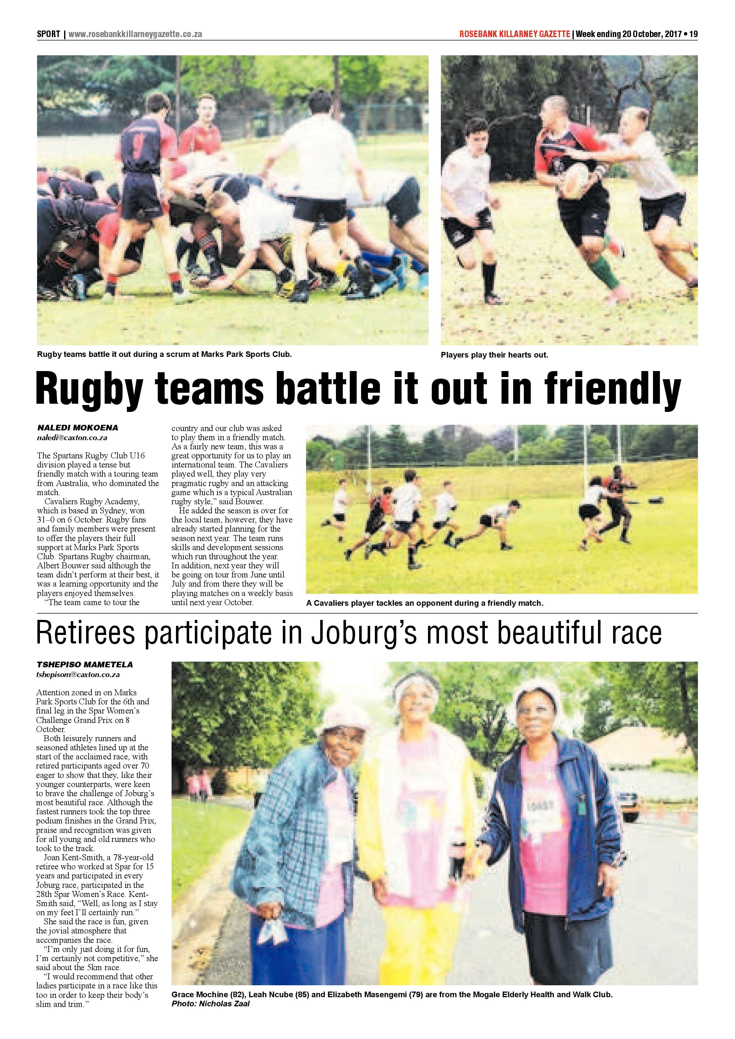 Rosebank Killarney Gazette – 20 October 2017 page 19