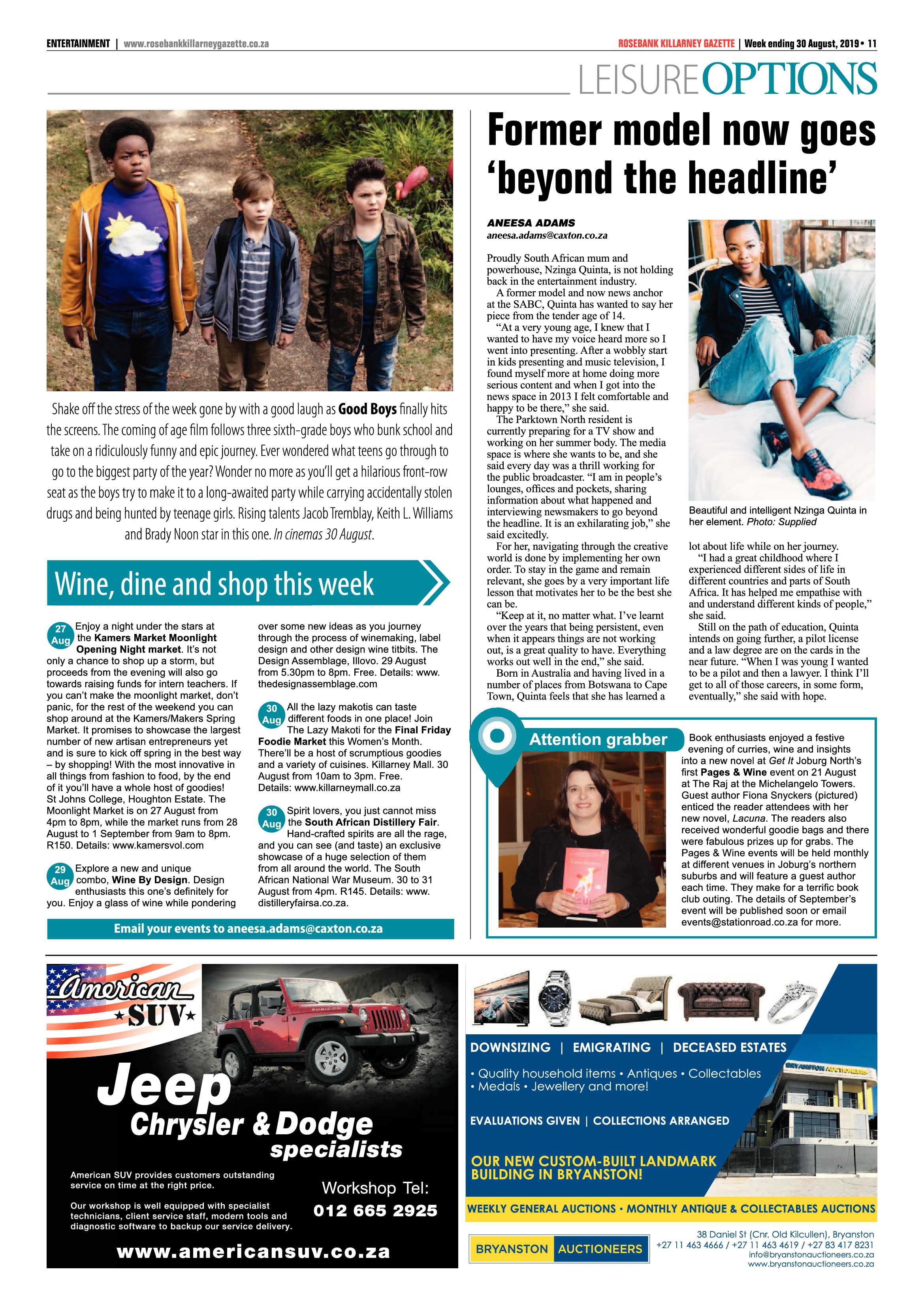 Rosebank Killarney Gazette – 30 August, 2019 page 11