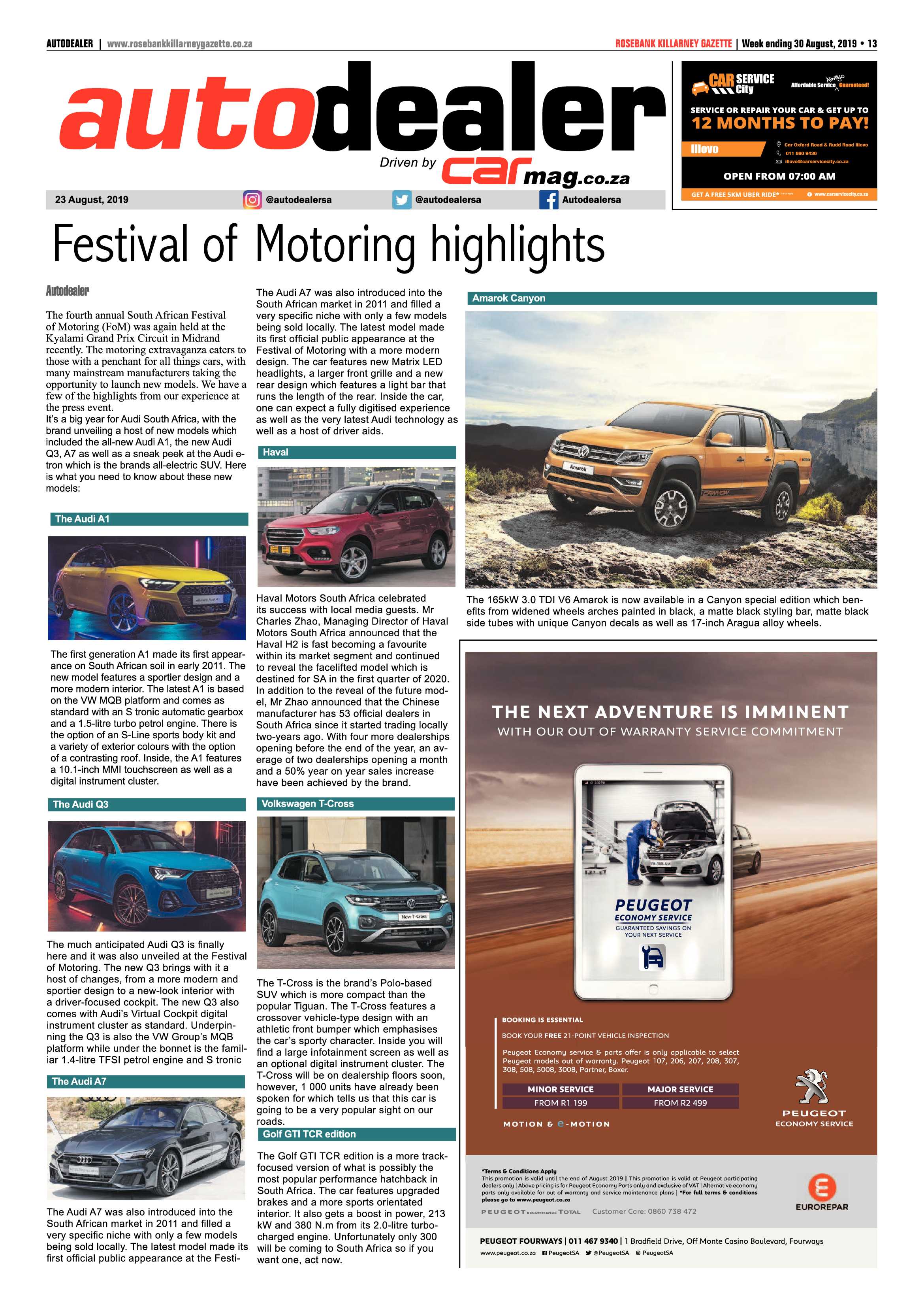 Rosebank Killarney Gazette – 30 August, 2019 page 13