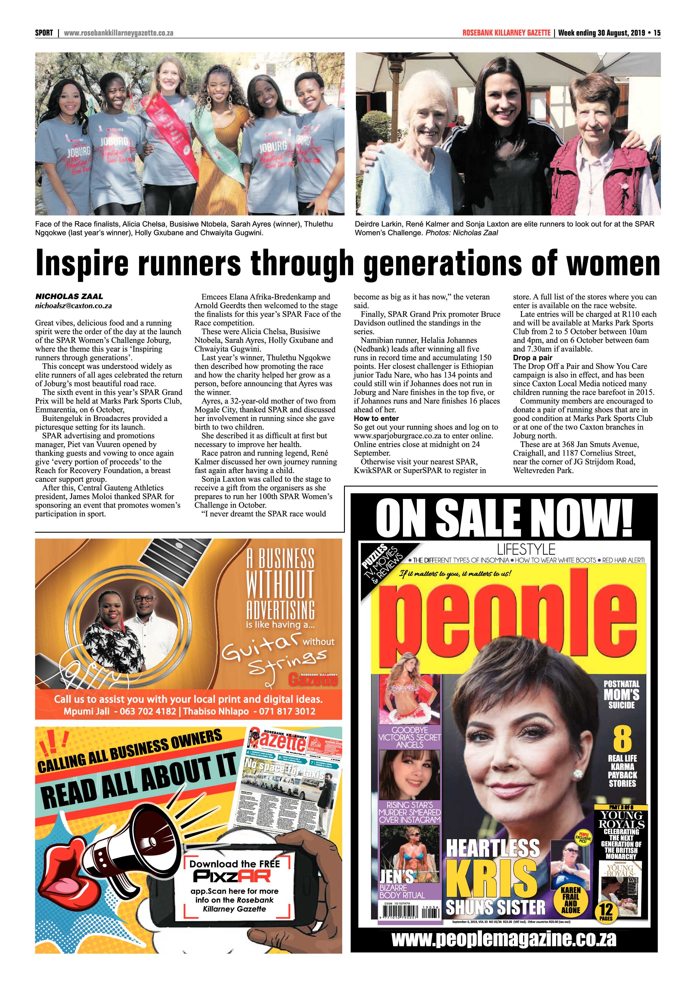 Rosebank Killarney Gazette – 30 August, 2019 page 15