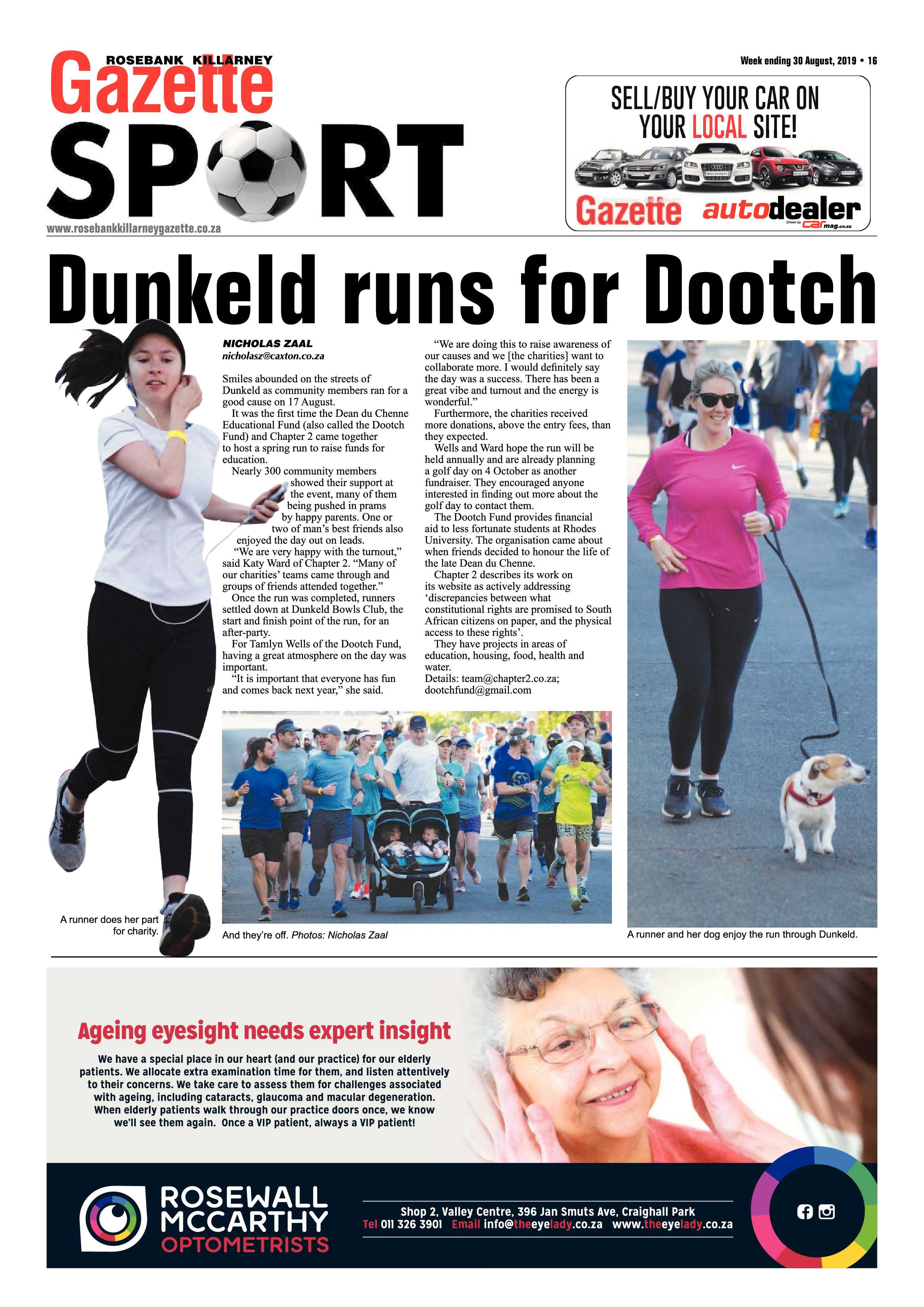 Rosebank Killarney Gazette – 30 August, 2019 page 16