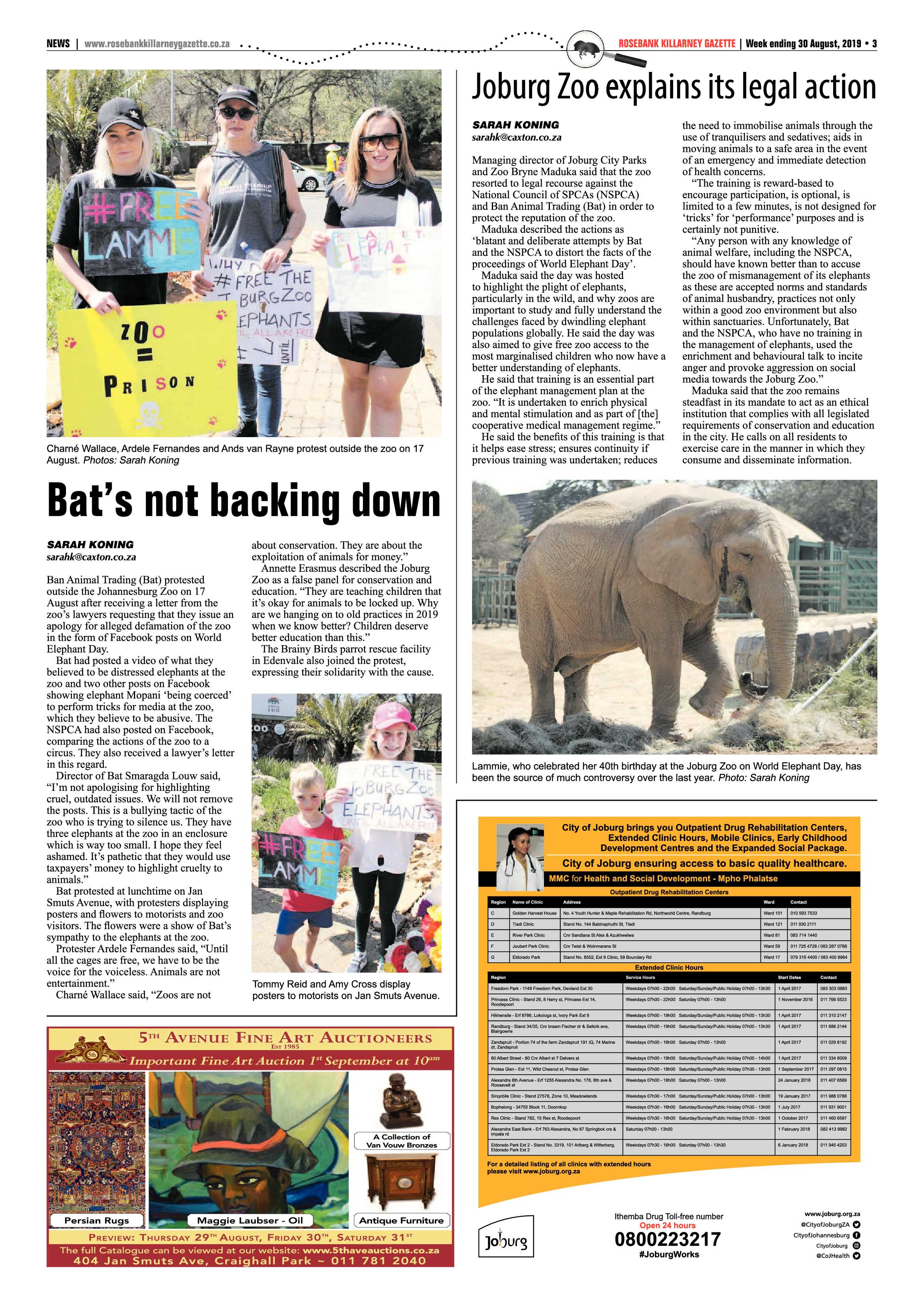 Rosebank Killarney Gazette – 30 August, 2019 page 3
