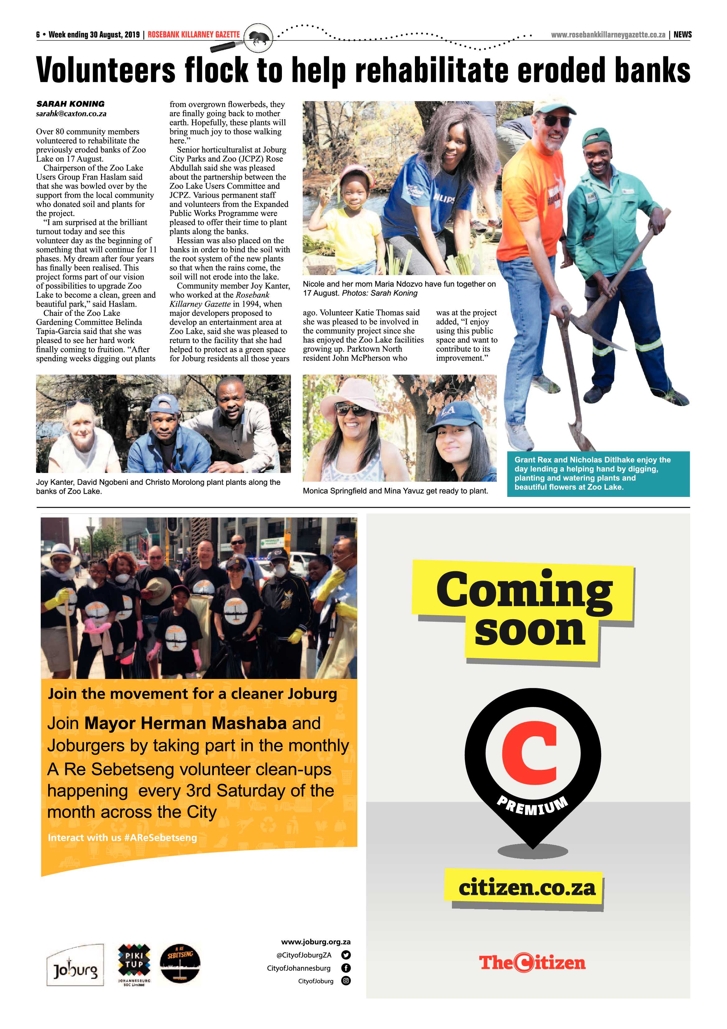 Rosebank Killarney Gazette – 30 August, 2019 page 6