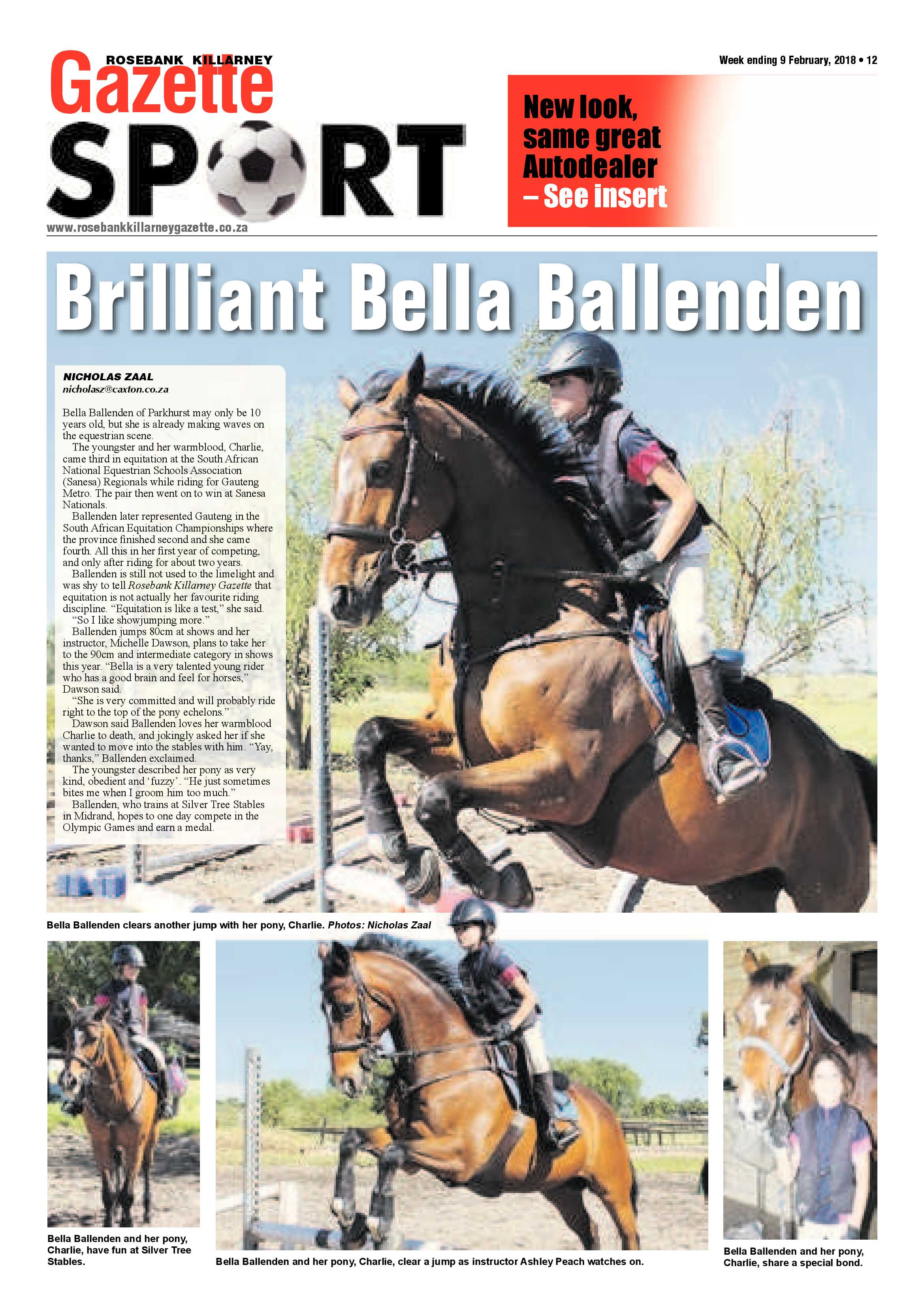 Rosebank Killarney Gazette 9 Feb 2018 page 12