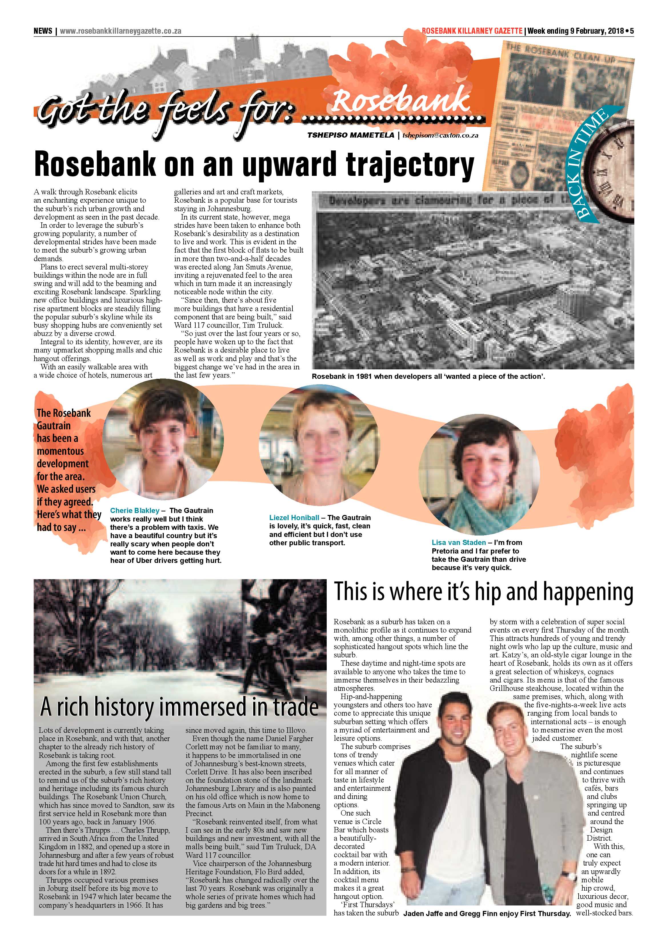 Rosebank Killarney Gazette 9 Feb 2018 page 5