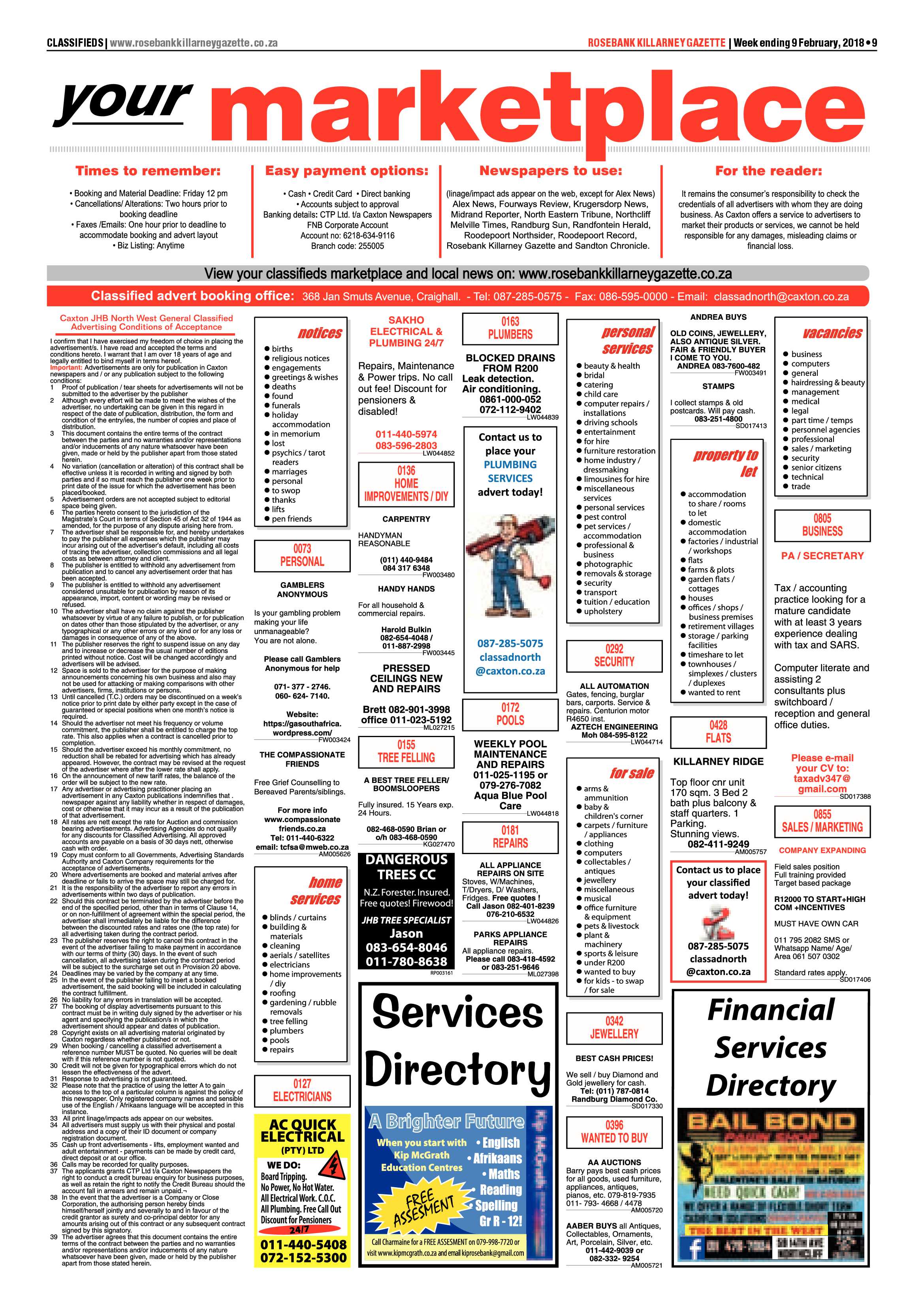 Rosebank Killarney Gazette 9 Feb 2018 page 9