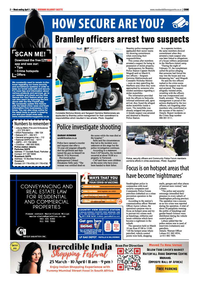 Rosebank Killarney Gazette 01 April 2022 page 2