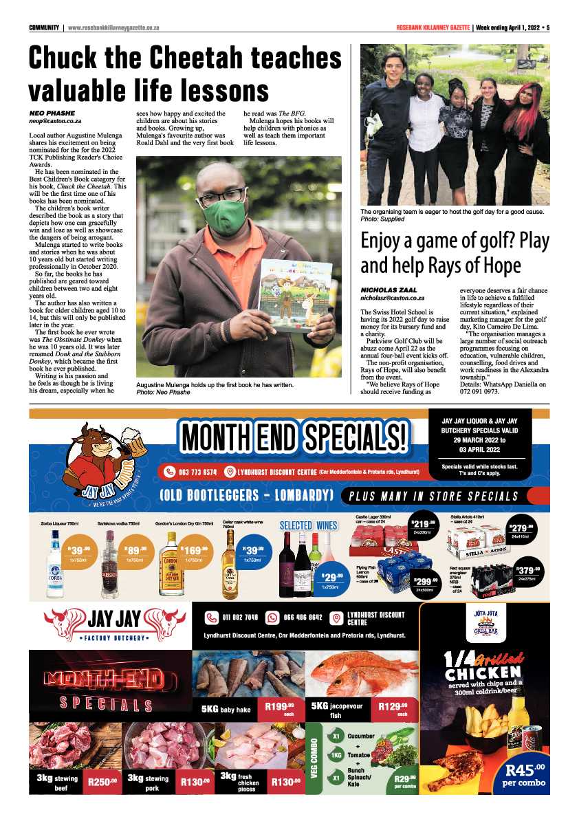 Rosebank Killarney Gazette 01 April 2022 page 5