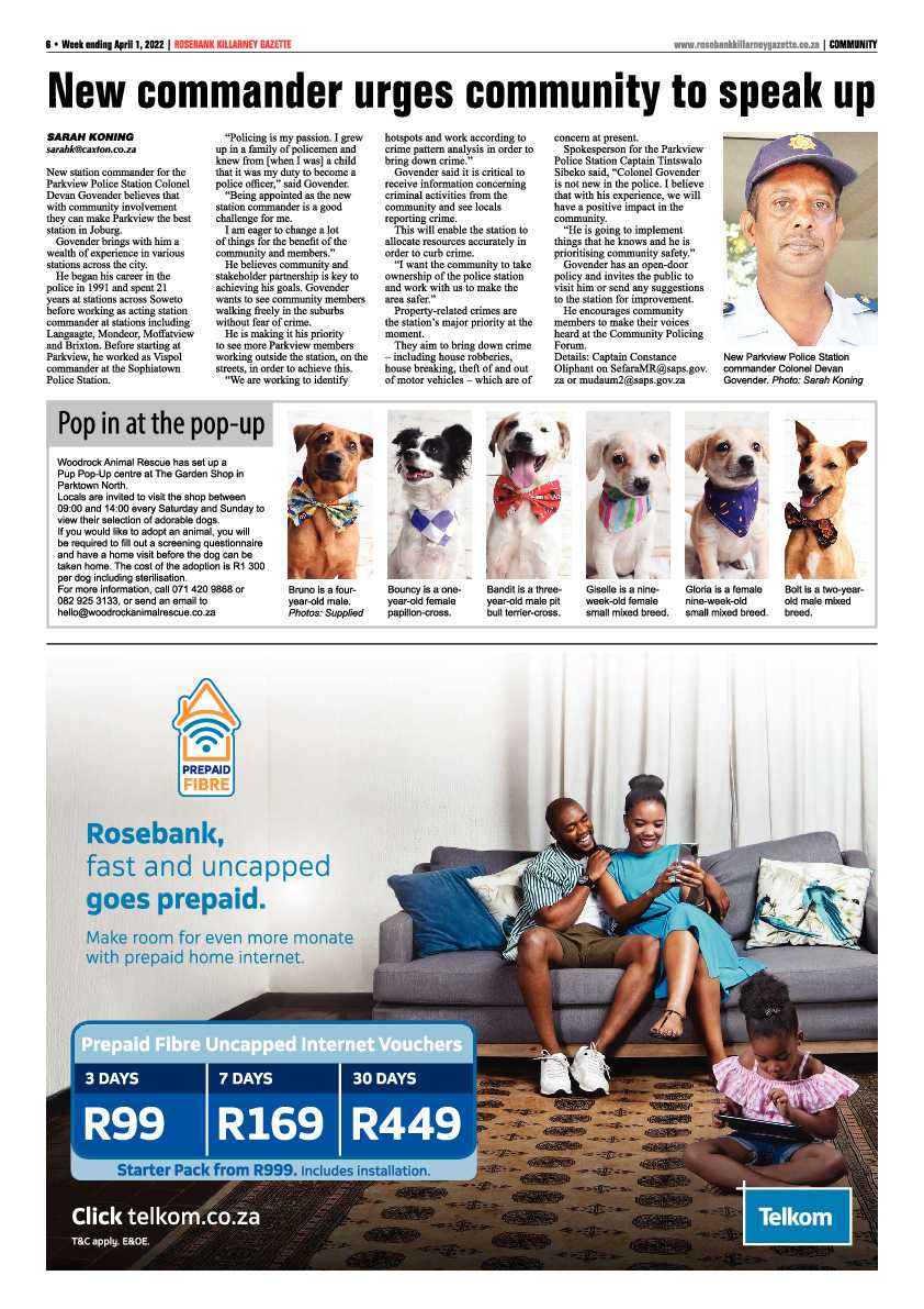 Rosebank Killarney Gazette 01 April 2022 page 6