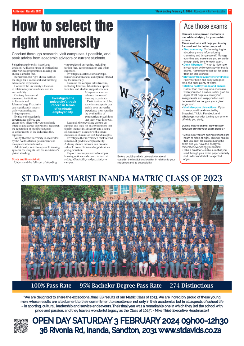 Rosebank Killarney Gazette 02 February 2024 page 7