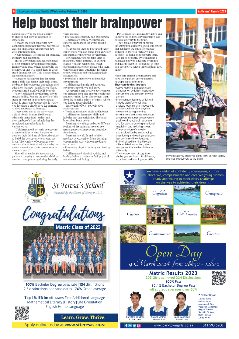 Rosebank Killarney Gazette 02 February 2024 page 8
