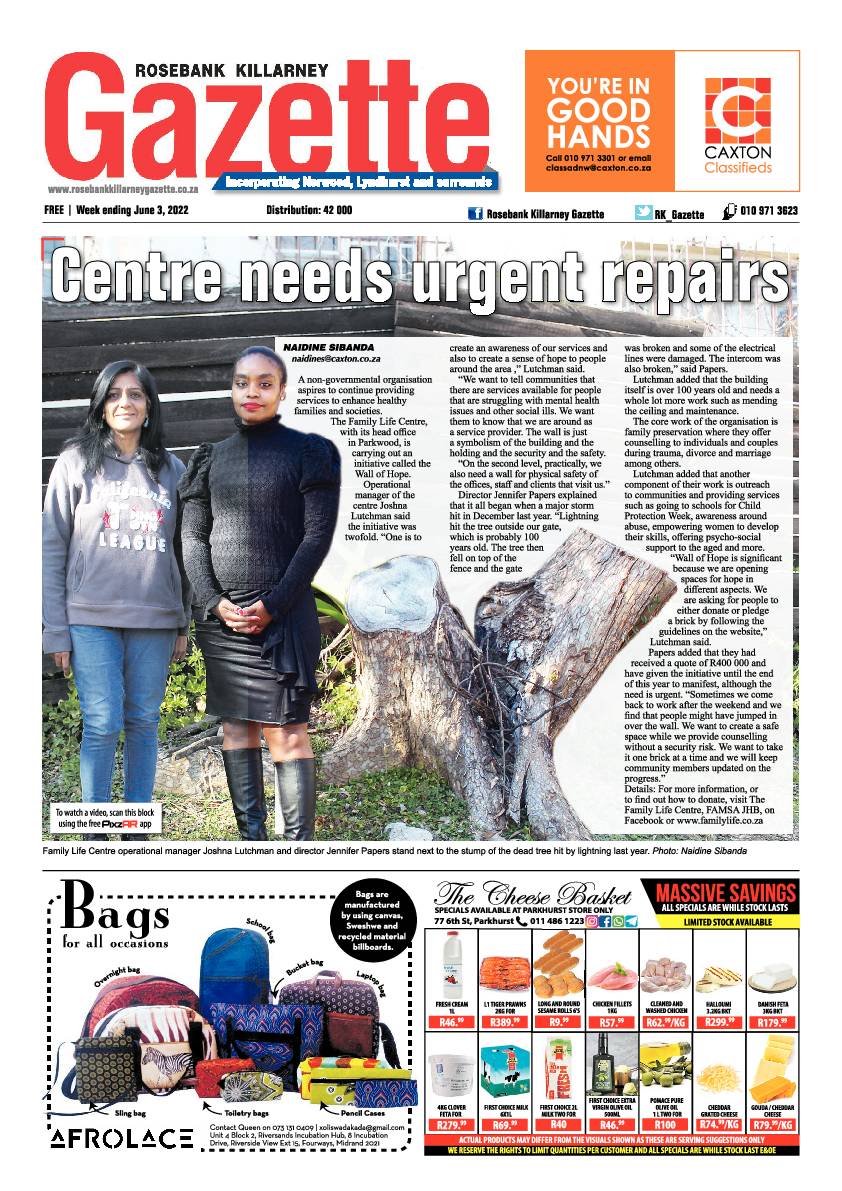 Rosebank Killarney Gazette 03 June 2022 page 1