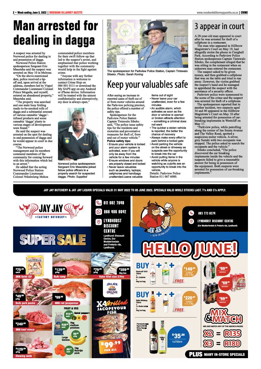 Rosebank Killarney Gazette 03 June 2022 page 2