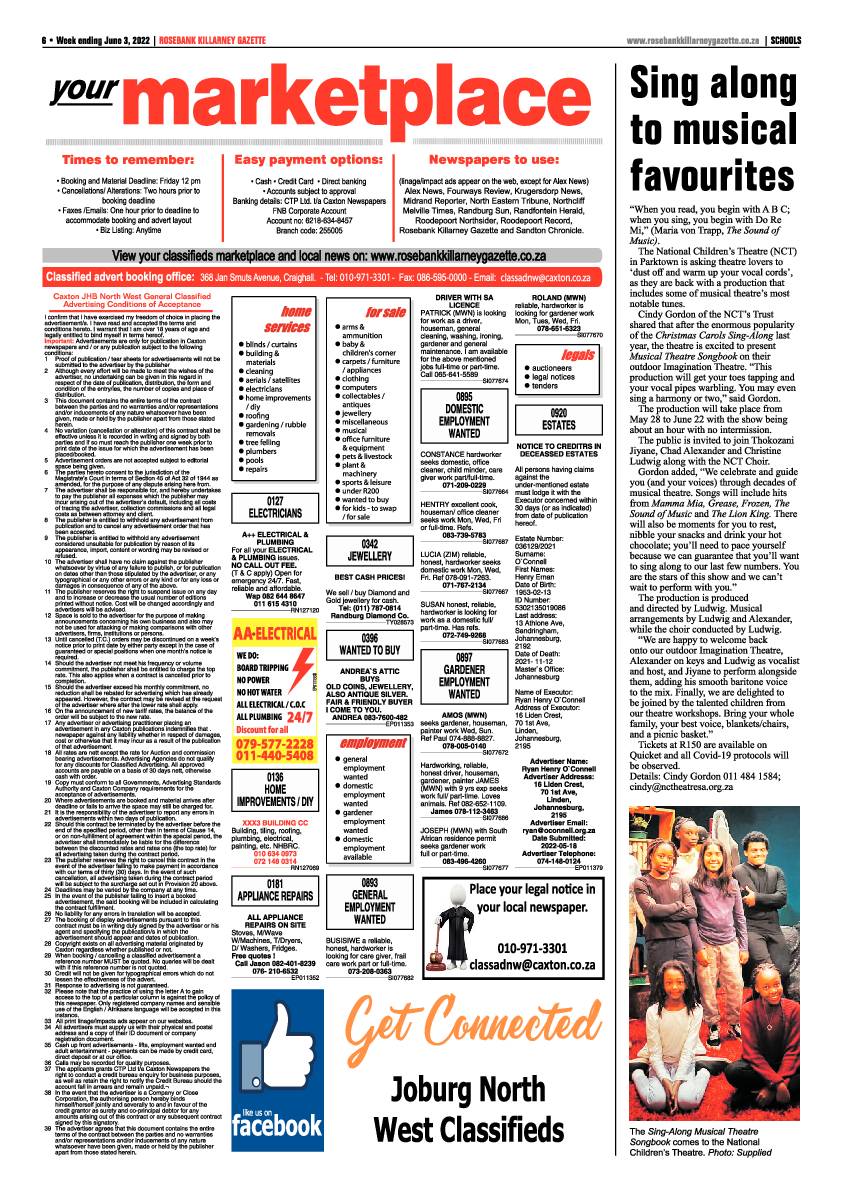 Rosebank Killarney Gazette 03 June 2022 page 6