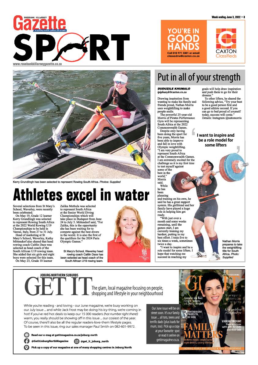 Rosebank Killarney Gazette 03 June 2022 page 8