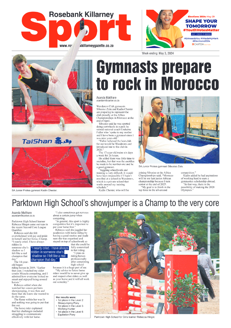 Rosebank Killarney Gazette 03 May 2024 page 12