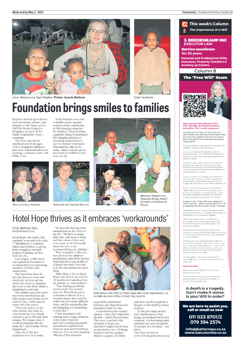 Rosebank Killarney Gazette 03 May 2024 page 5