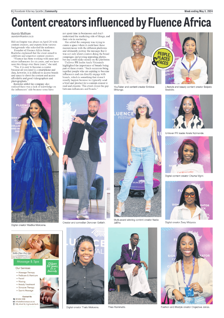 Rosebank Killarney Gazette 03 May 2024 page 6