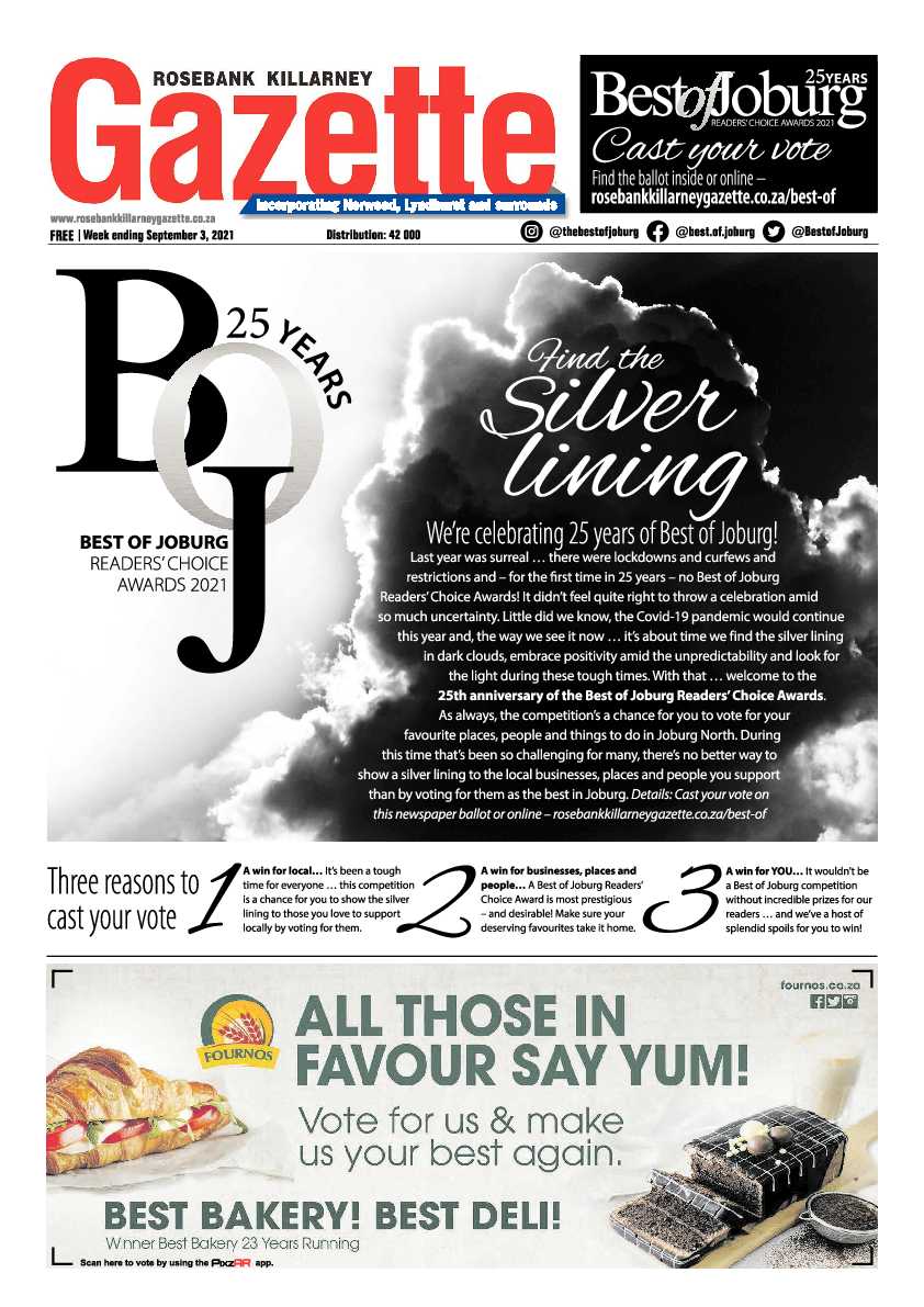 Rosebank Killarney Gazette 03 September 2021 page 1