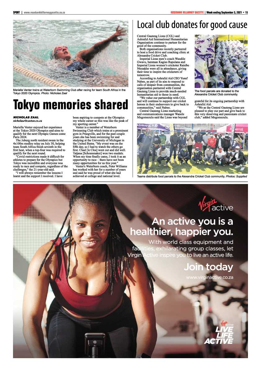 Rosebank Killarney Gazette 03 September 2021 page 17