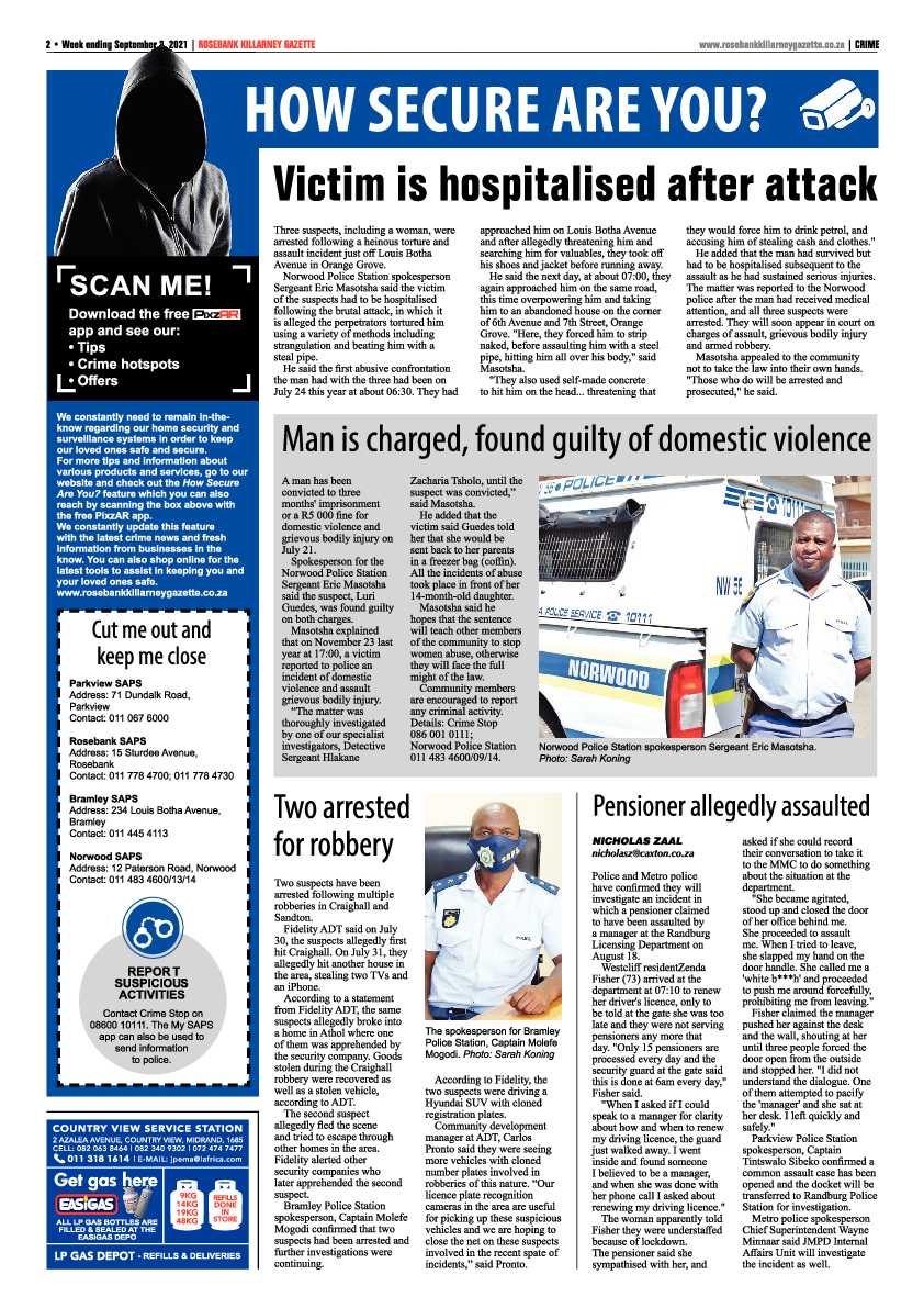 Rosebank Killarney Gazette 03 September 2021 page 4