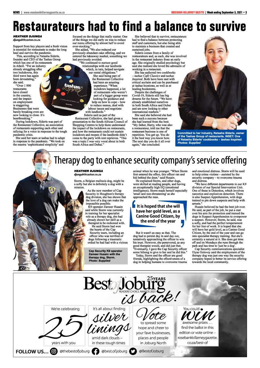 Rosebank Killarney Gazette 03 September 2021 page 5
