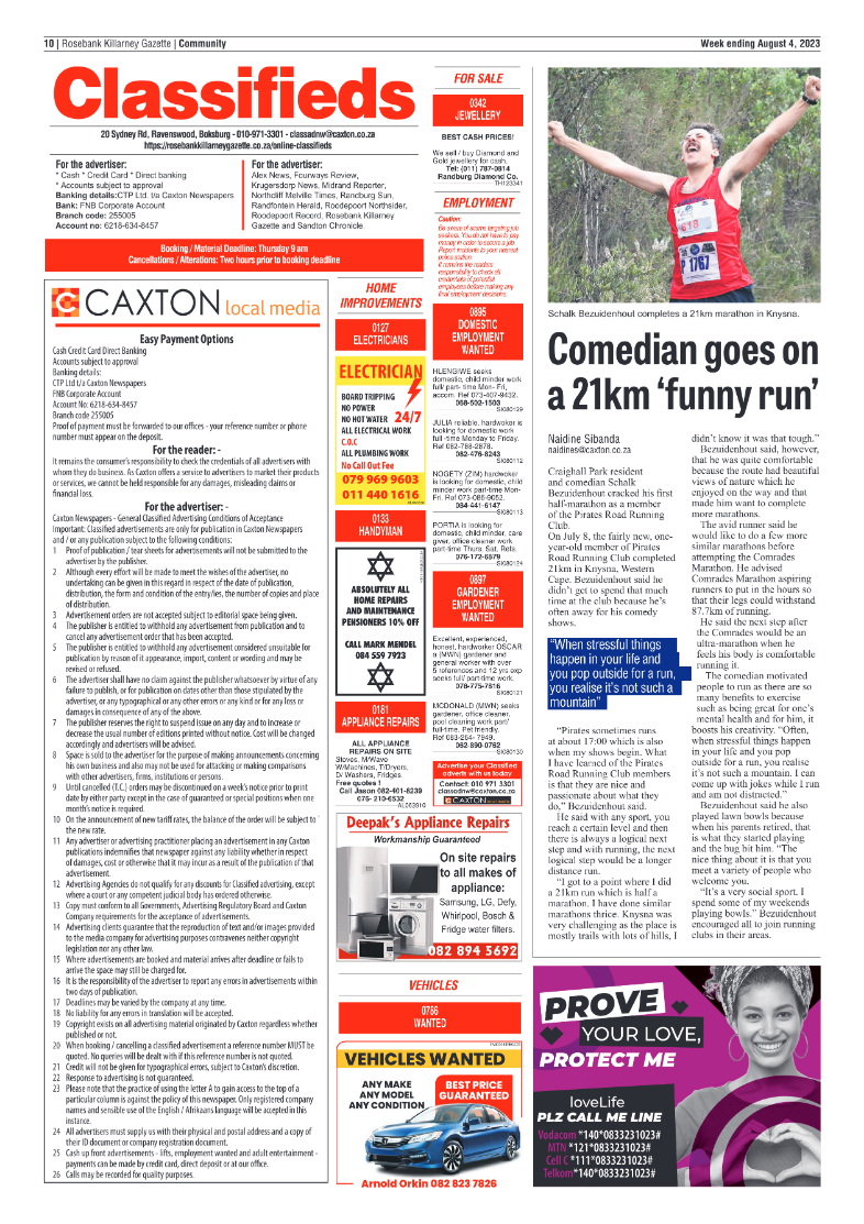 Rosebank Killarney Gazette 04 August 2023 page 18