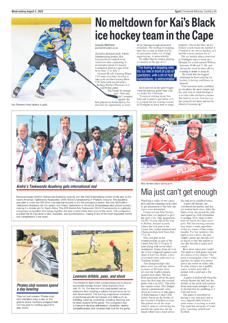 Rosebank Killarney Gazette 04 August 2023 page 19