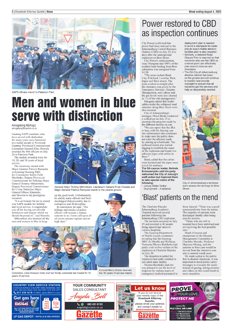 Rosebank Killarney Gazette 04 August 2023 page 2