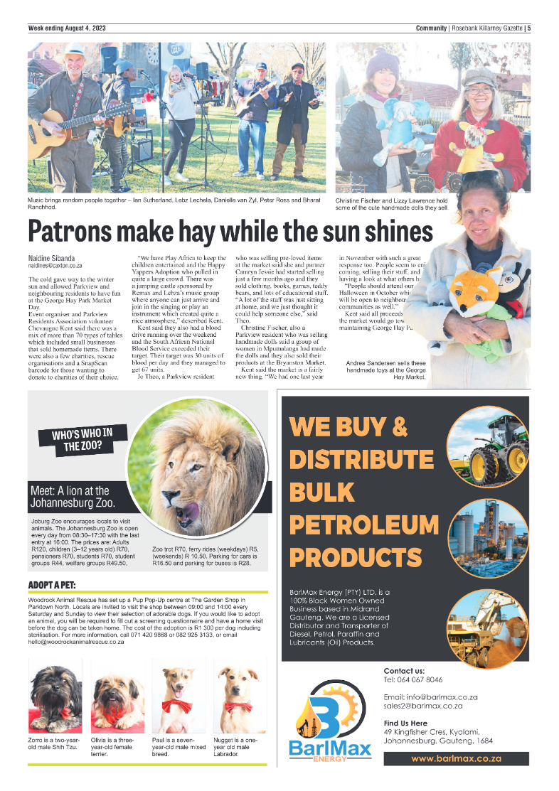 Rosebank Killarney Gazette 04 August 2023 page 5