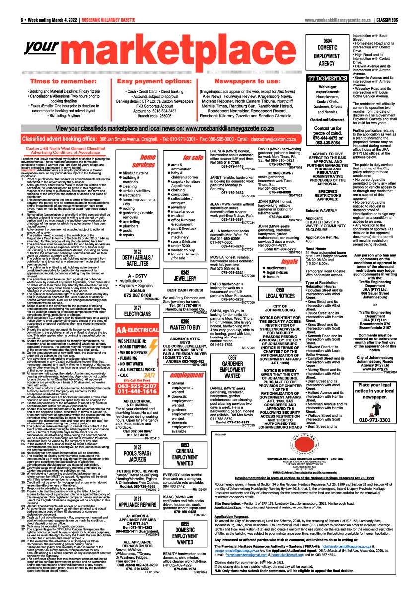 Rosebank Killarney Gazette 04 March 2022 page 6