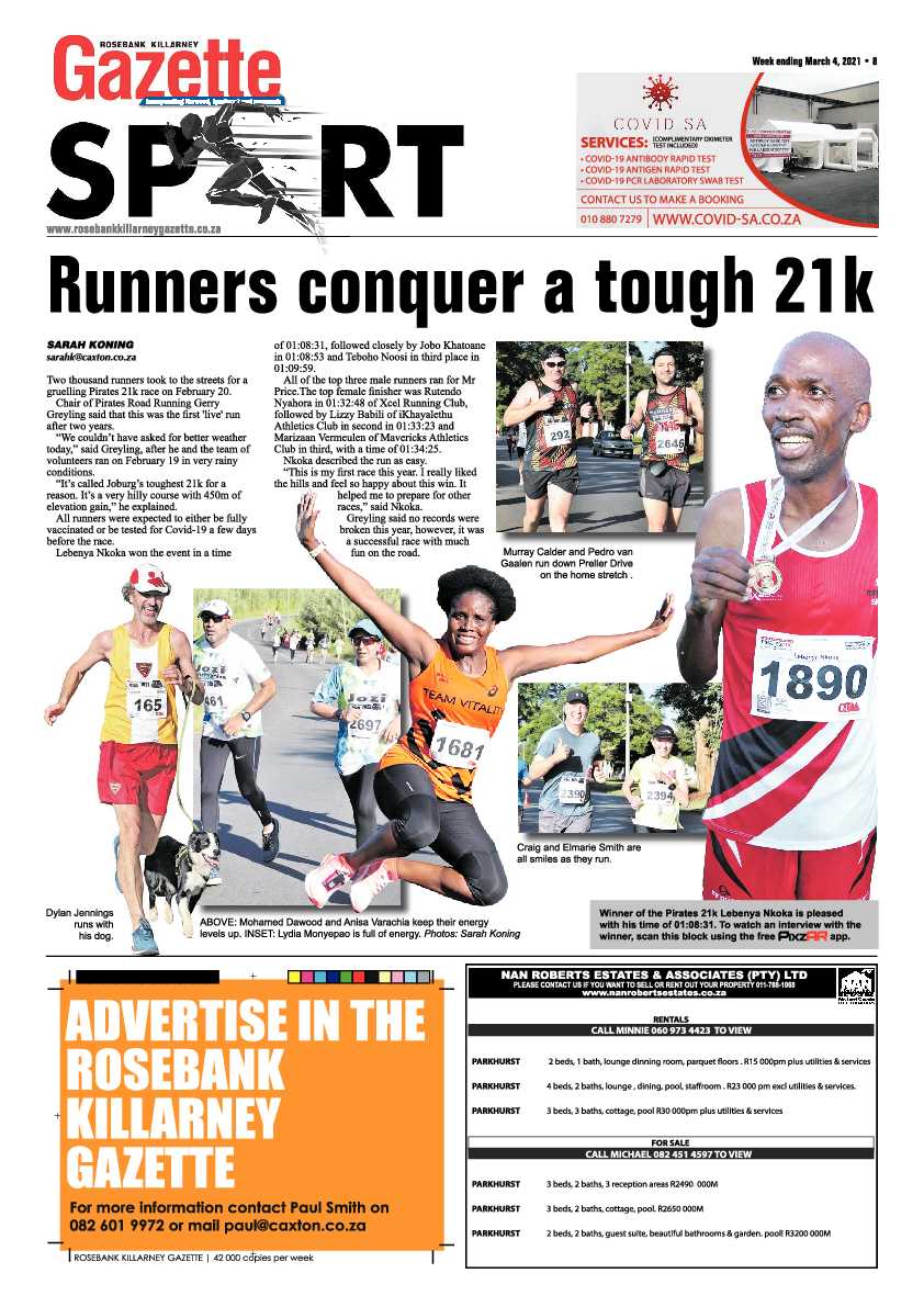 Rosebank Killarney Gazette 04 March 2022 page 8