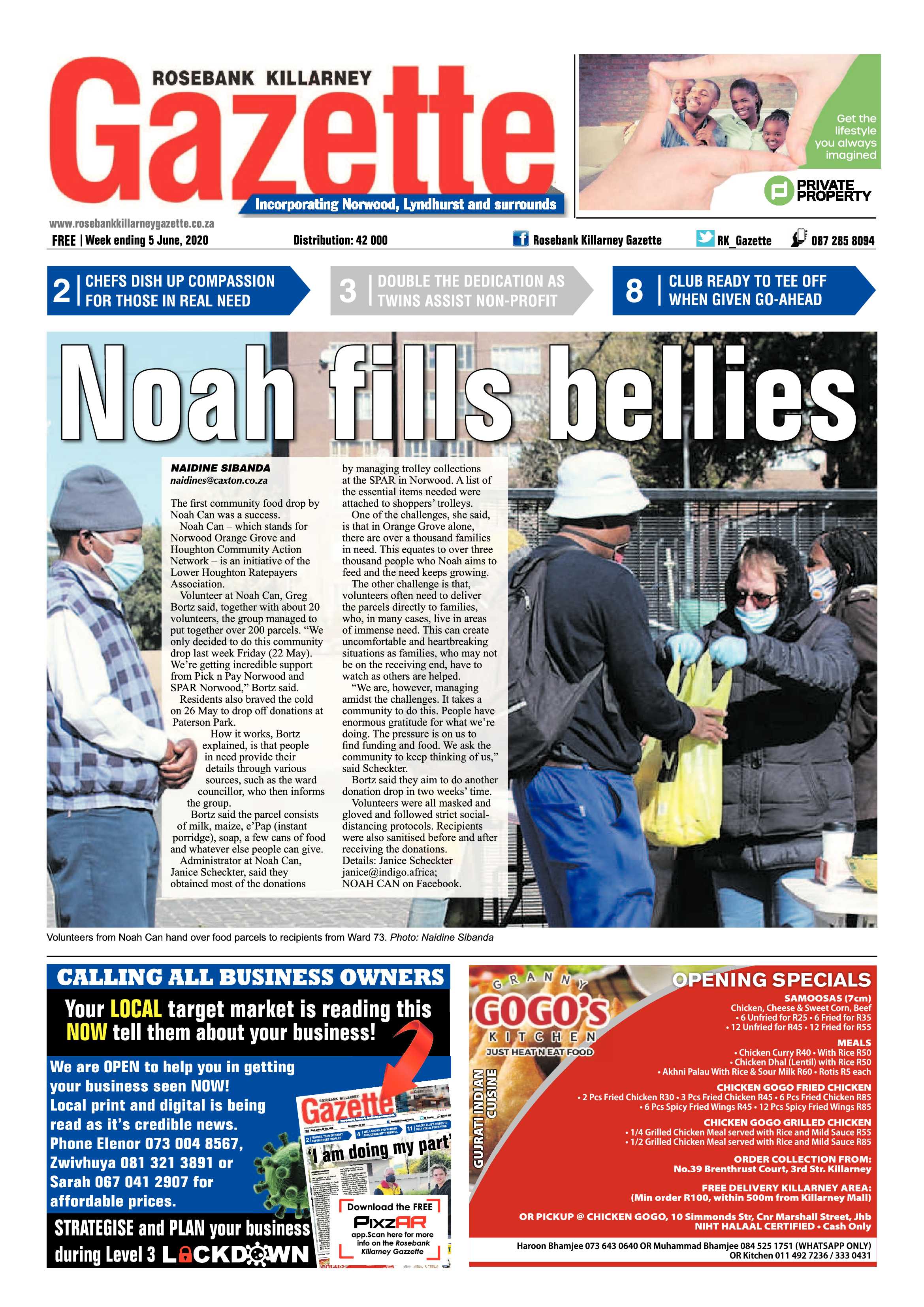 Rosebank Kilarney Gazette 05 June 2020 page 1