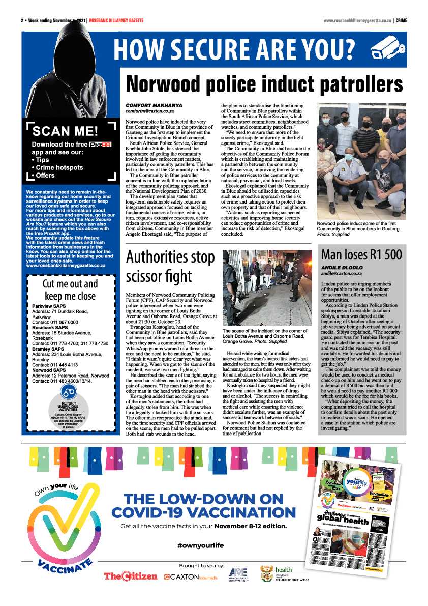 Rosebank Killarney Gazette 05 November 2021 page 2