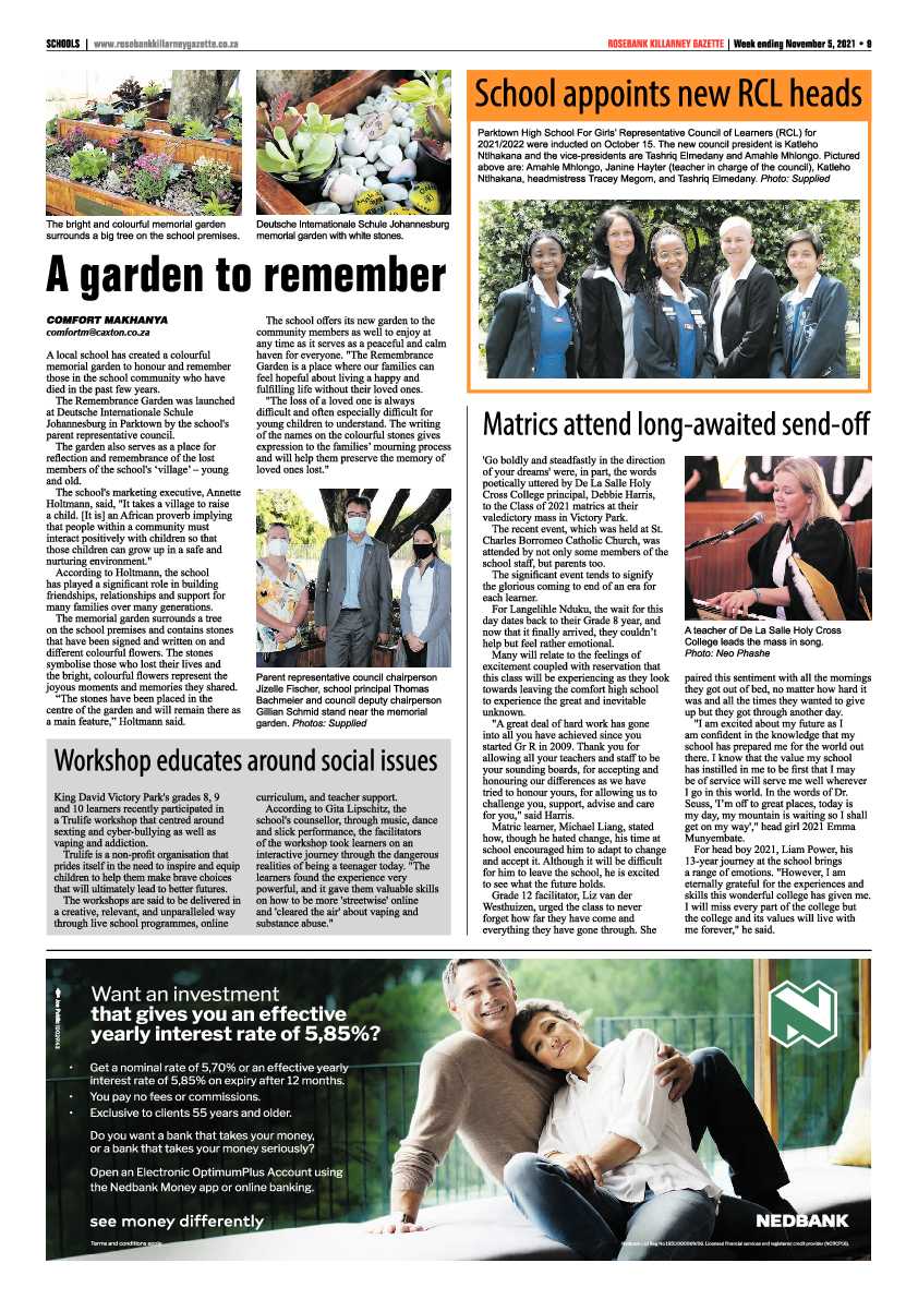 Rosebank Killarney Gazette 05 November 2021 page 9