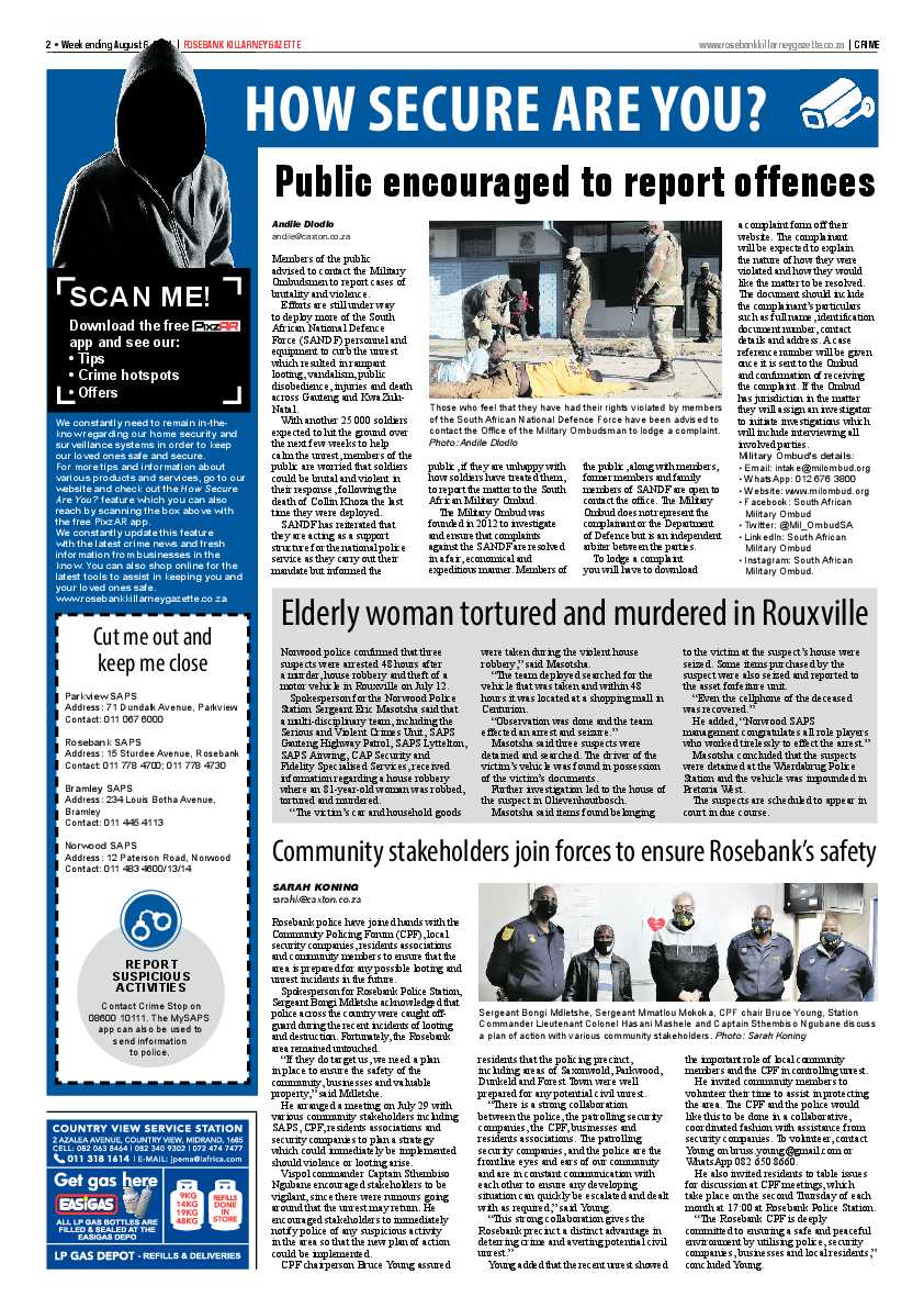 Rosebank Killarney Gazette 06 August 2021 page 2