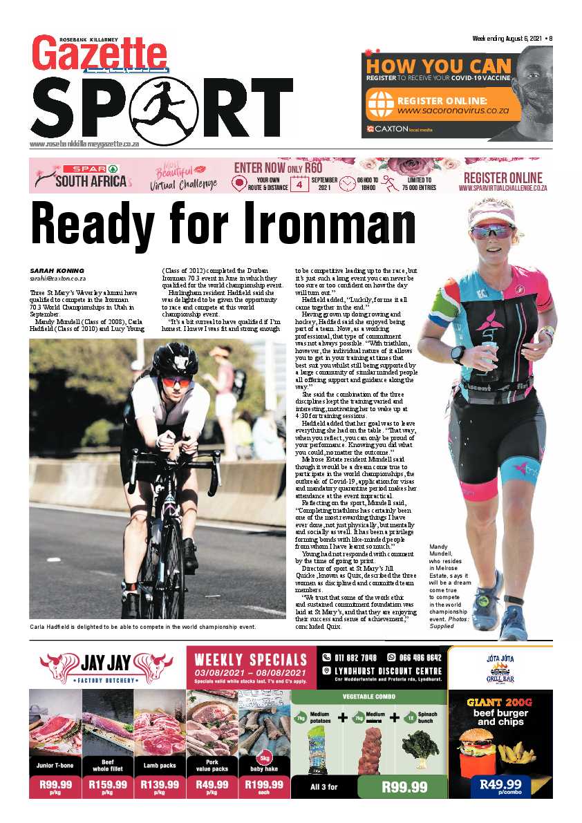 Rosebank Killarney Gazette 06 August 2021 page 8