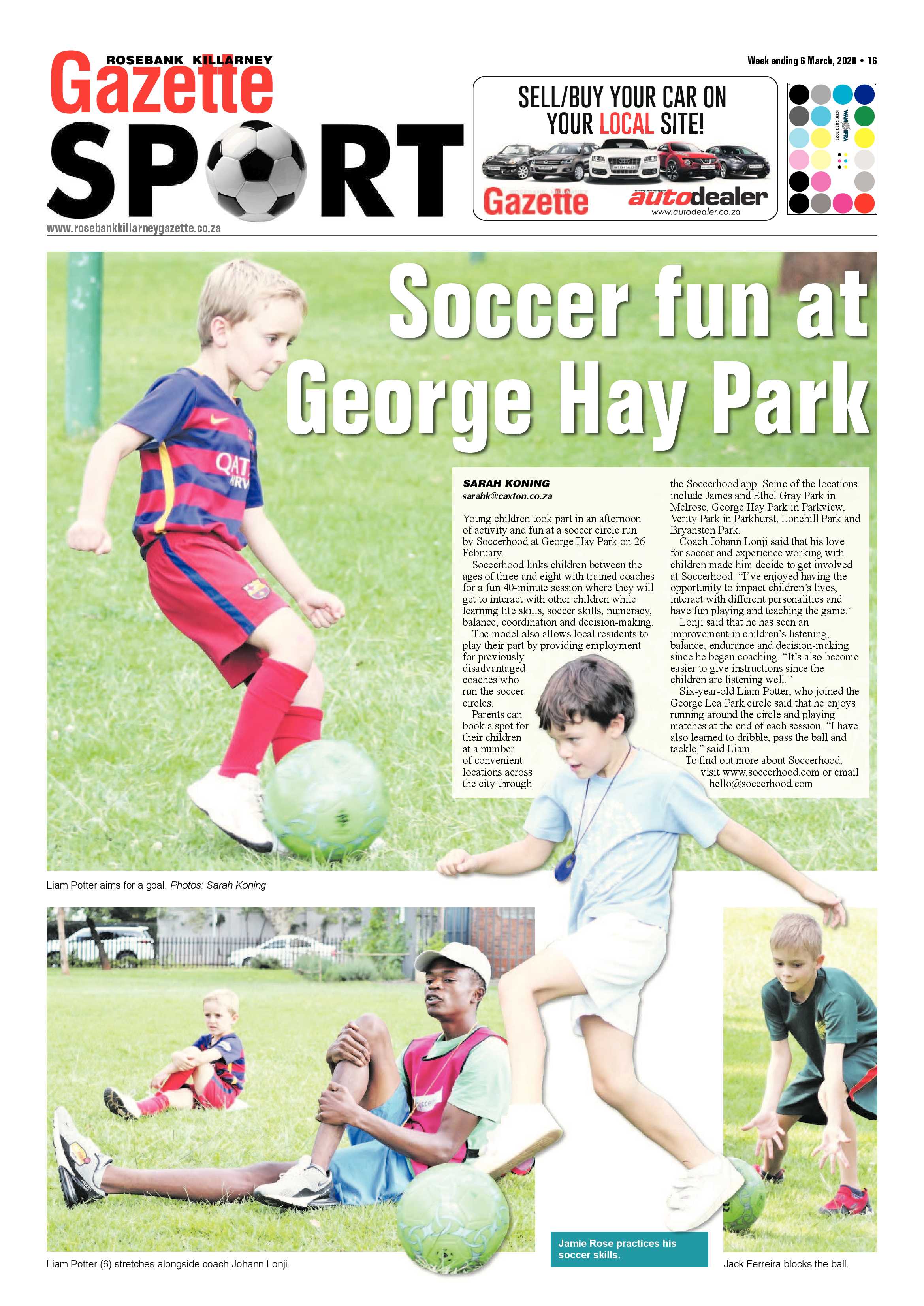 Rosebank Killarney Gazette 06 March 2020 page 15