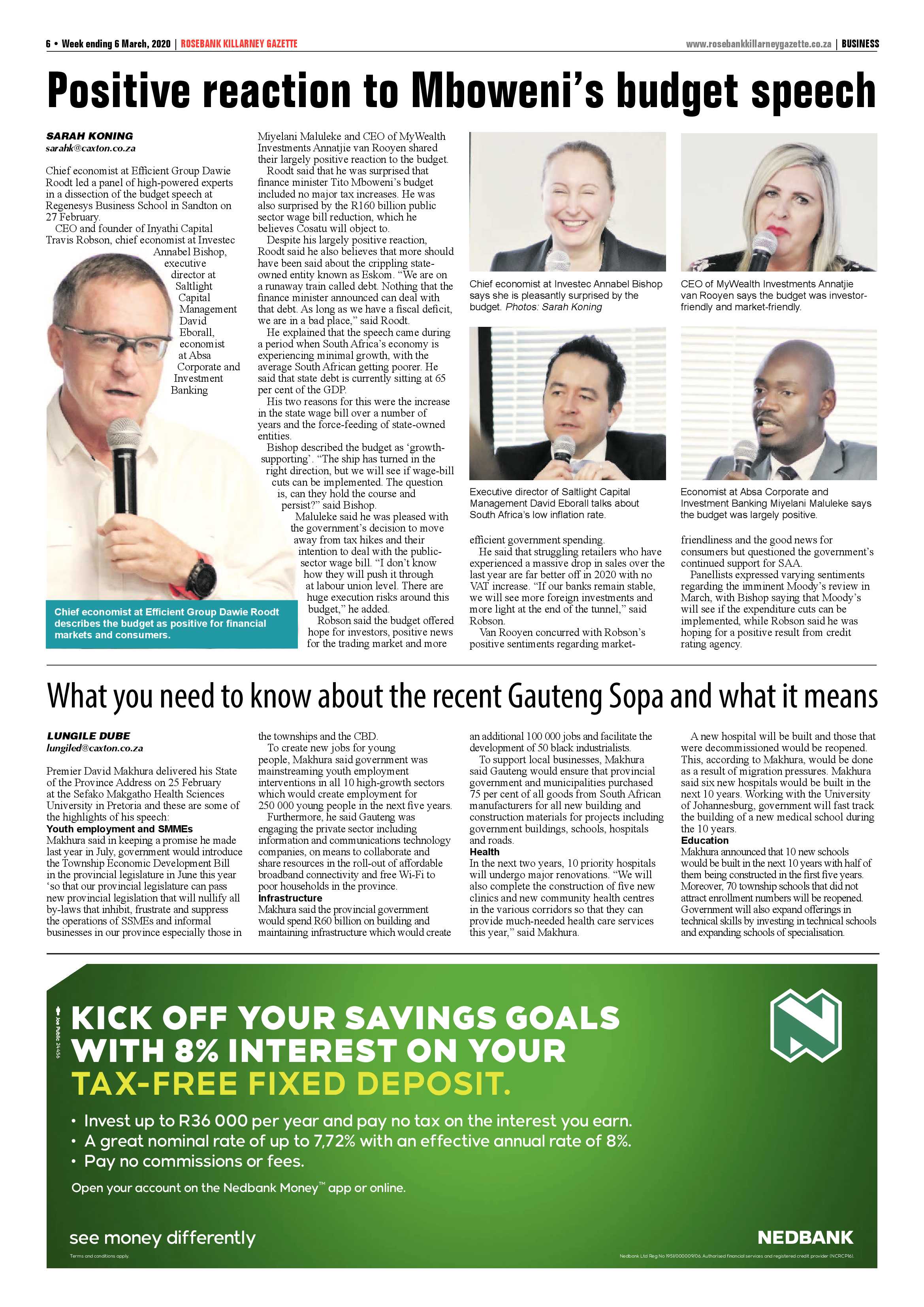Rosebank Killarney Gazette 06 March 2020 page 6