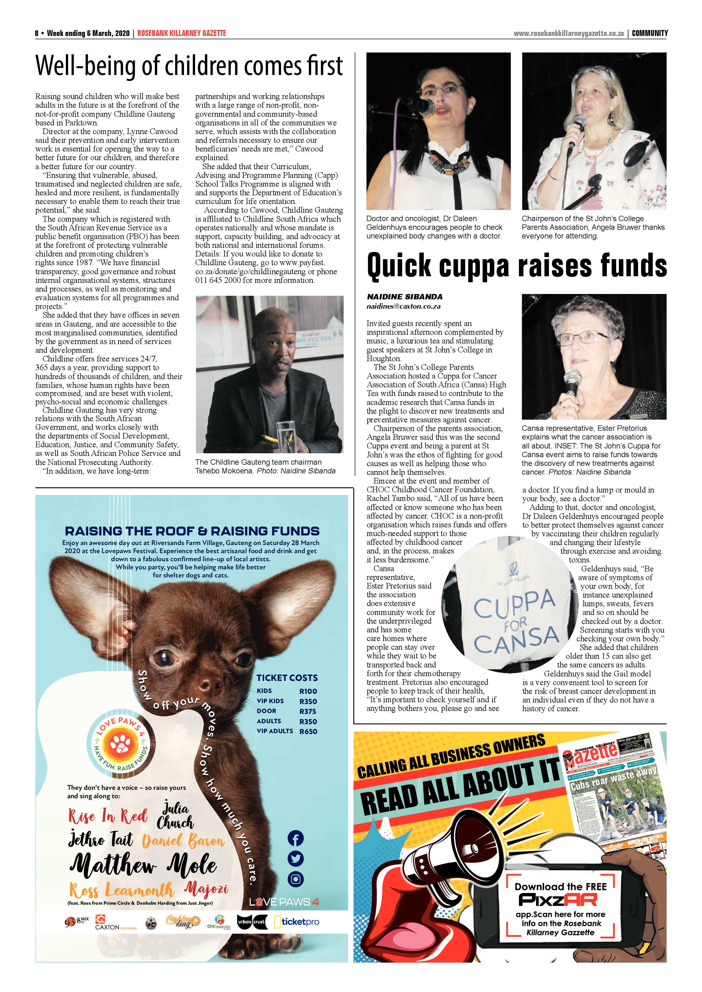 Rosebank Killarney Gazette 06 March 2020 page 8