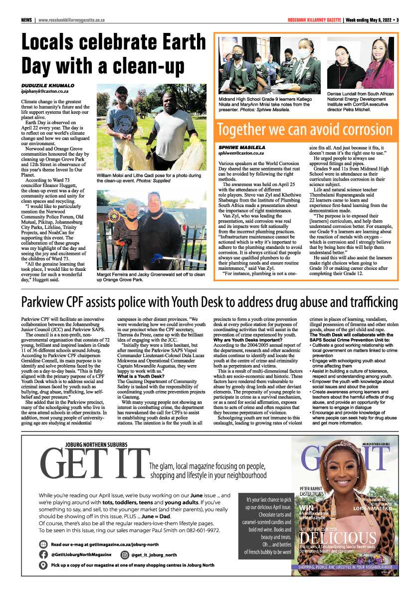 Rosebank Killarney Gazette 06 May 2022 page 3