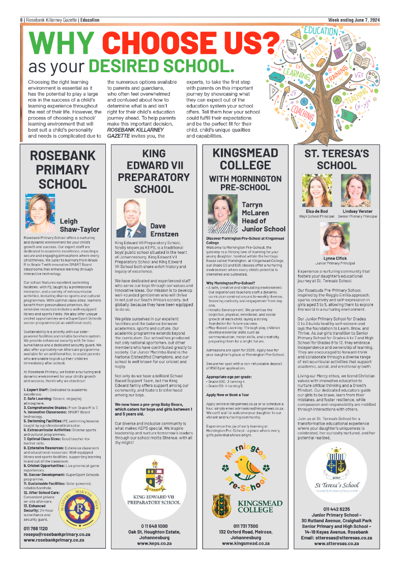 Rosebank Killarney Gazette 07 June 2024 page 6