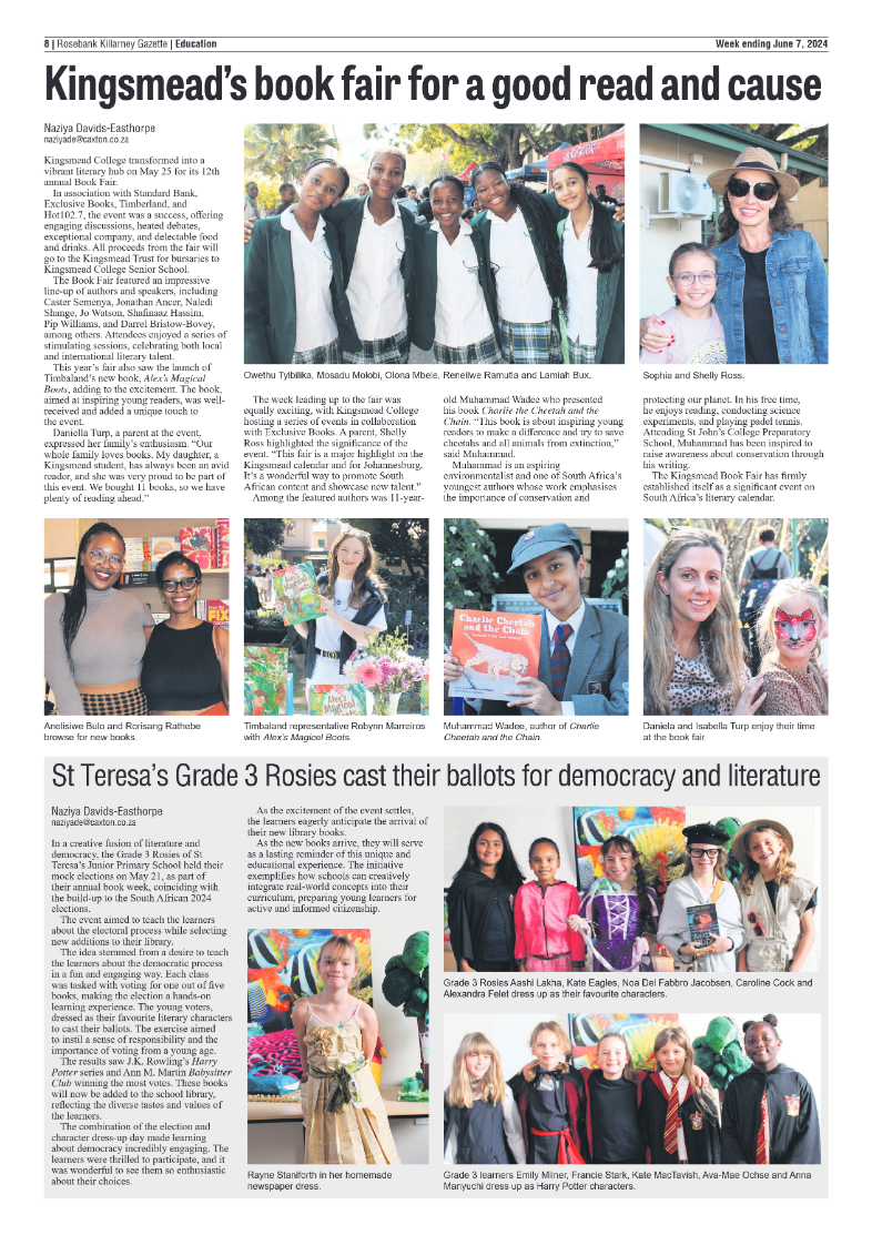 Rosebank Killarney Gazette 07 June 2024 page 8