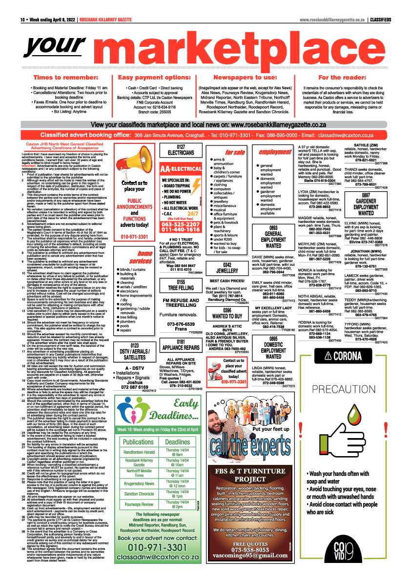 Rosebank Killarney Gazette 08 April 2022 page 10