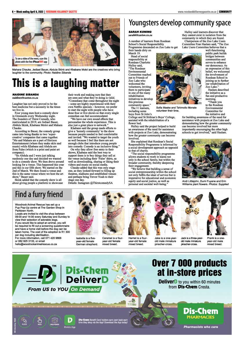 Rosebank Killarney Gazette 08 April 2022 page 6